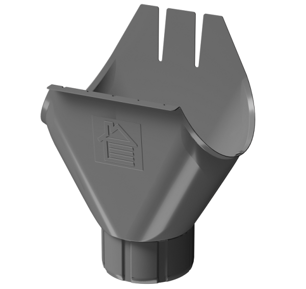 Воронка желоба D125 Döcke STAL PREMIUM Графит, (RAL 7024) купить в Валдае