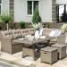 Комплект мебели AFINA плетеной из иск. ротанга AFM-307B Beige купить в Валдае