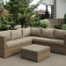 Комплект мебели AFINA плетеной из иск. ротанга YR825B Beige купить в Валдае