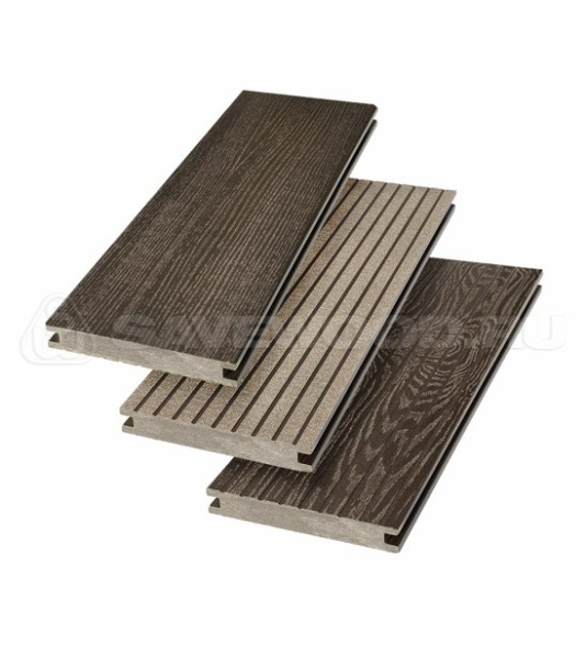 Террасная доска SW Fraxinus (R) полнотелая «SaveWood» Темно-коричневый купить в Валдае