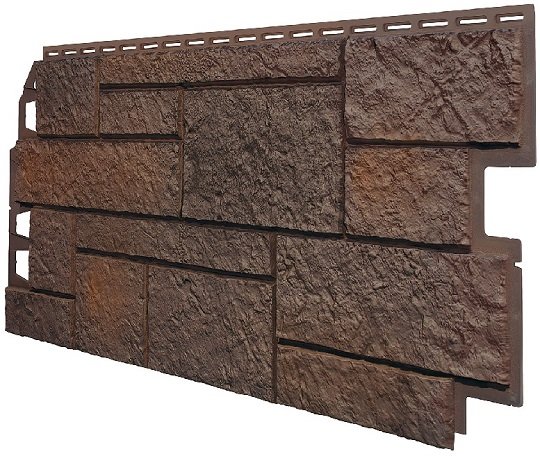 Фасадная панель VOX Sandstone (Сандстоун) темно коричневый купить в Валдае